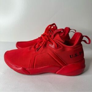 U.S. Polo Assn. Red Sneakers Size 6